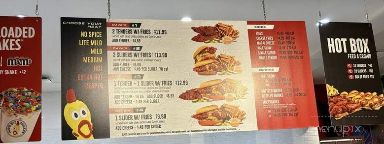 Dave's Hot Chicken - Mechanicsburg, PA menu_pic