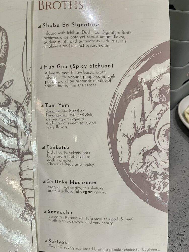 Shabu En - Houston, TX menu_pic