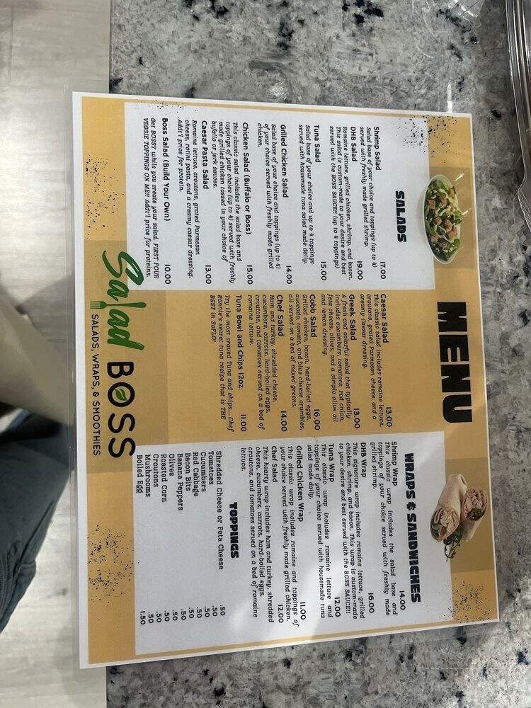 The Salad Boss - Fort Lauderdale, FL menu_pic