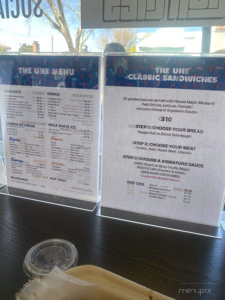 The Une Sandwich Factory - Union City, CA menu_pic