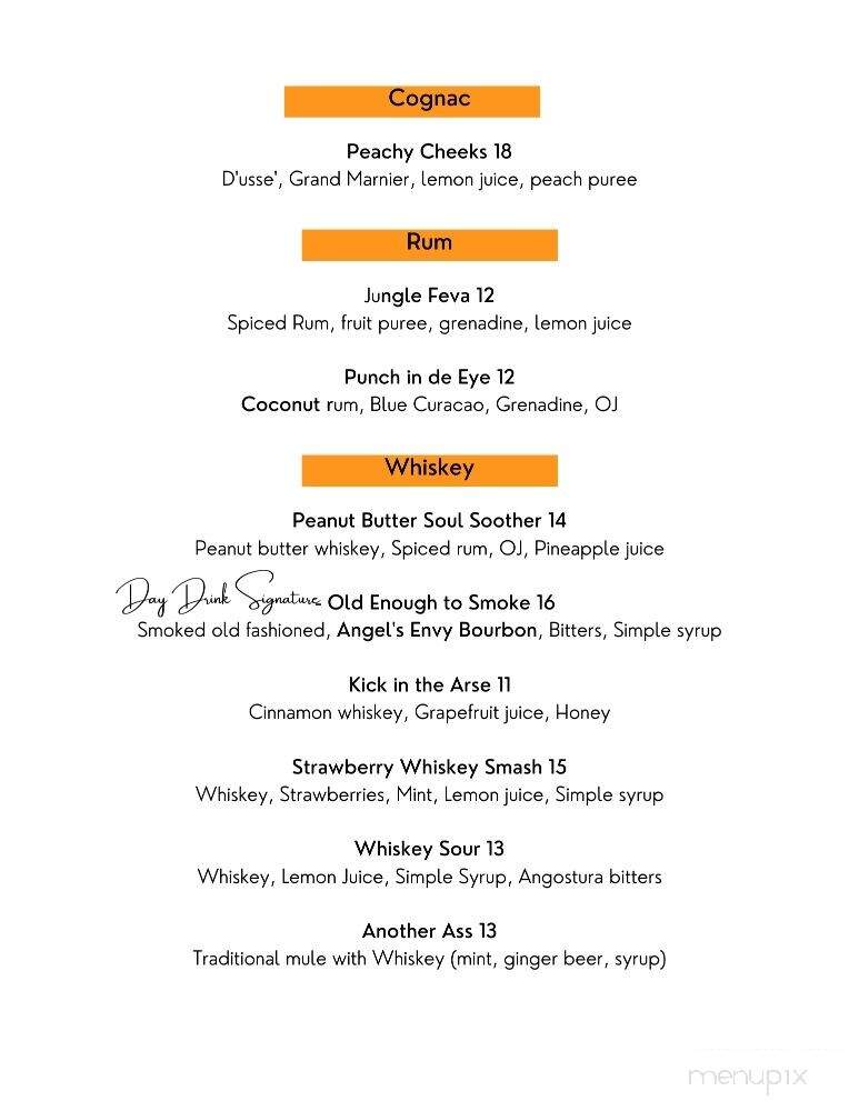 Day Drink Lounge - Duncanville, TX menu_pic