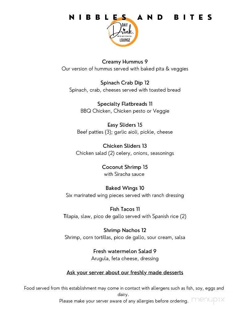 Day Drink Lounge - Duncanville, TX menu_pic