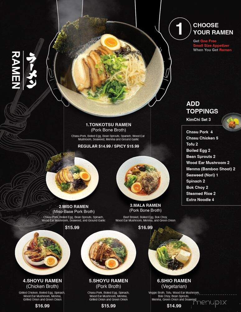 Ramen15 - Las Vegas, NV menu_pic