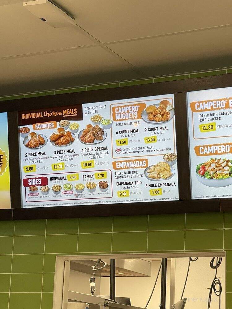 Pollo Campero - Fontana, CA menu_pic