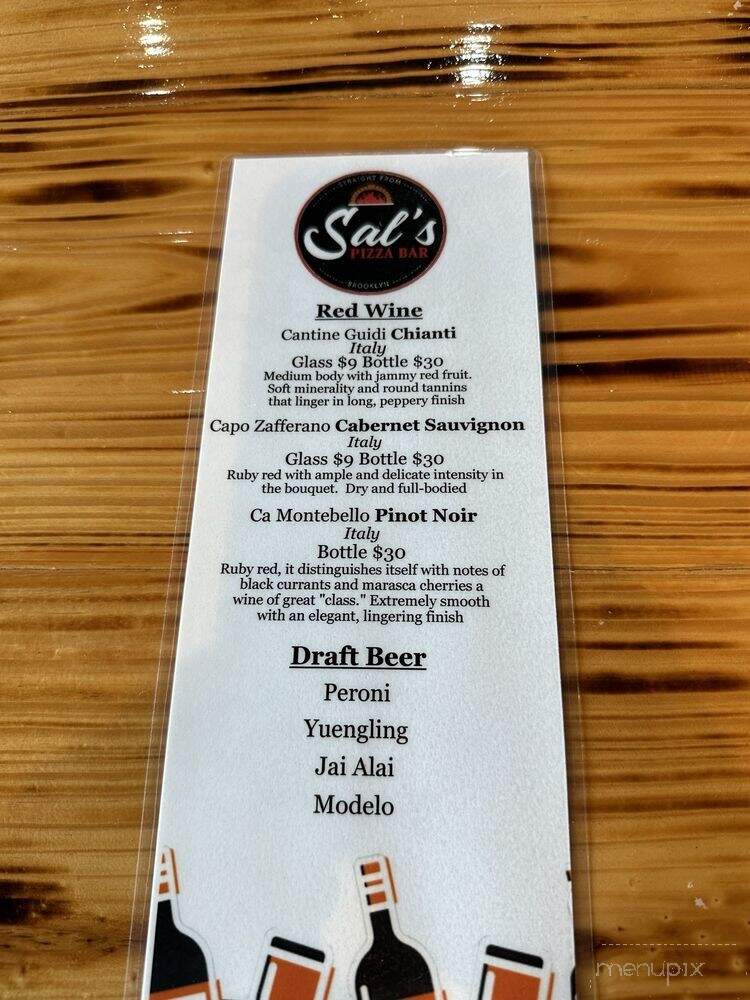 Sal's Pizza Bar - Golden Oak, FL menu_pic