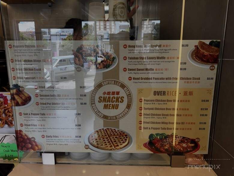 Suptea Lab - Oakland, CA menu_pic