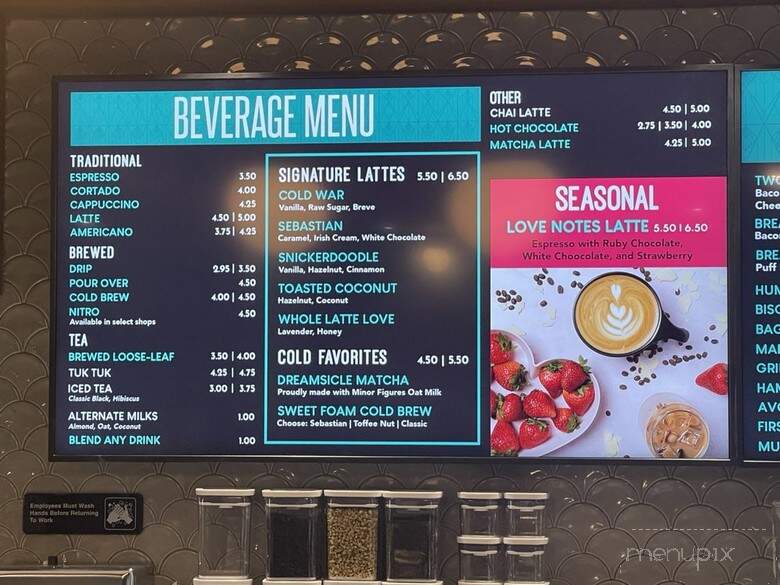 White Rhino Coffee - Arlington, TX menu_pic