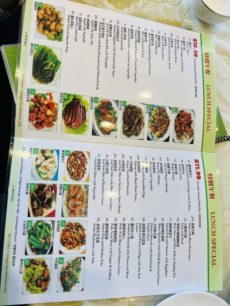 MJ Valley Restaurant - Alhambra, CA menu_pic