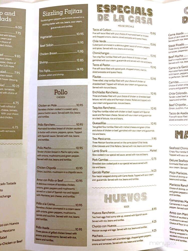 Casa Mexicana - Avoca, IA menu_pic