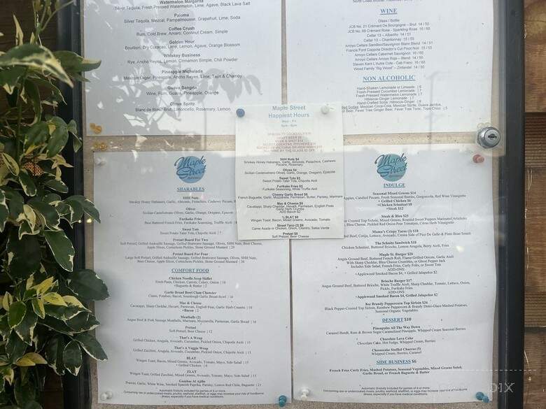 Maple St. Eatery & Drinkery - Livermore, CA menu_pic