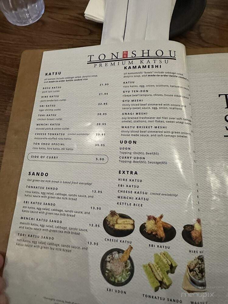 Ton Shou - Las Vegas, NV menu_pic