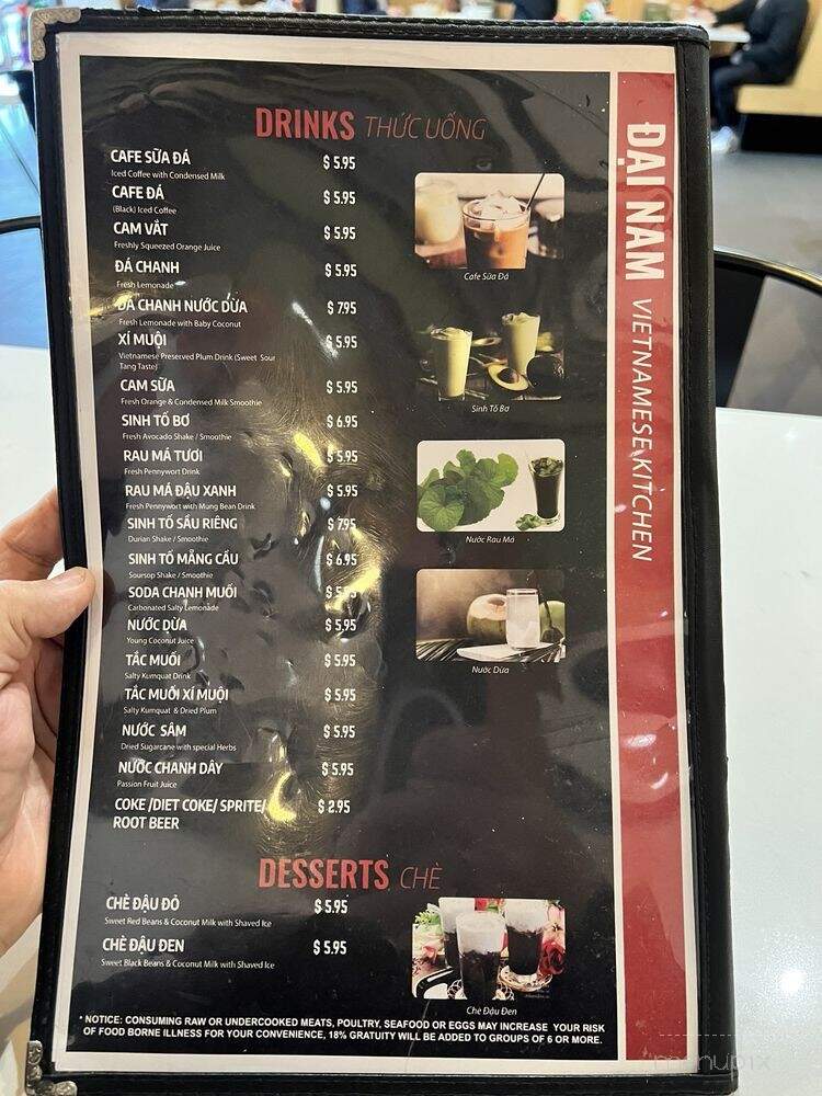 Pho Dai Nam - Duluth, GA menu_pic