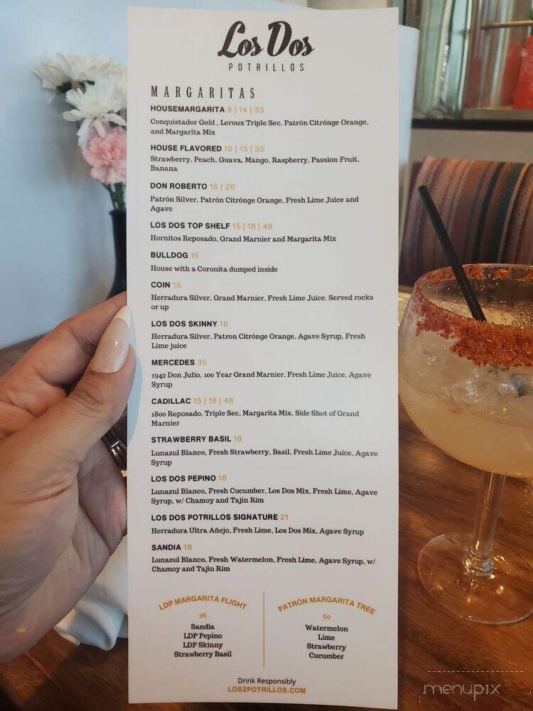 Los Dos Potrillos - Castle Rock, CO menu_pic