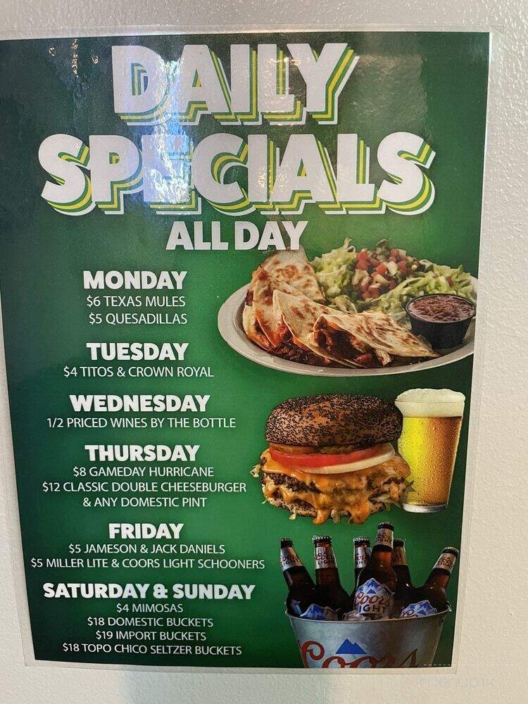 Jakes Gameday - Dallas, TX menu_pic