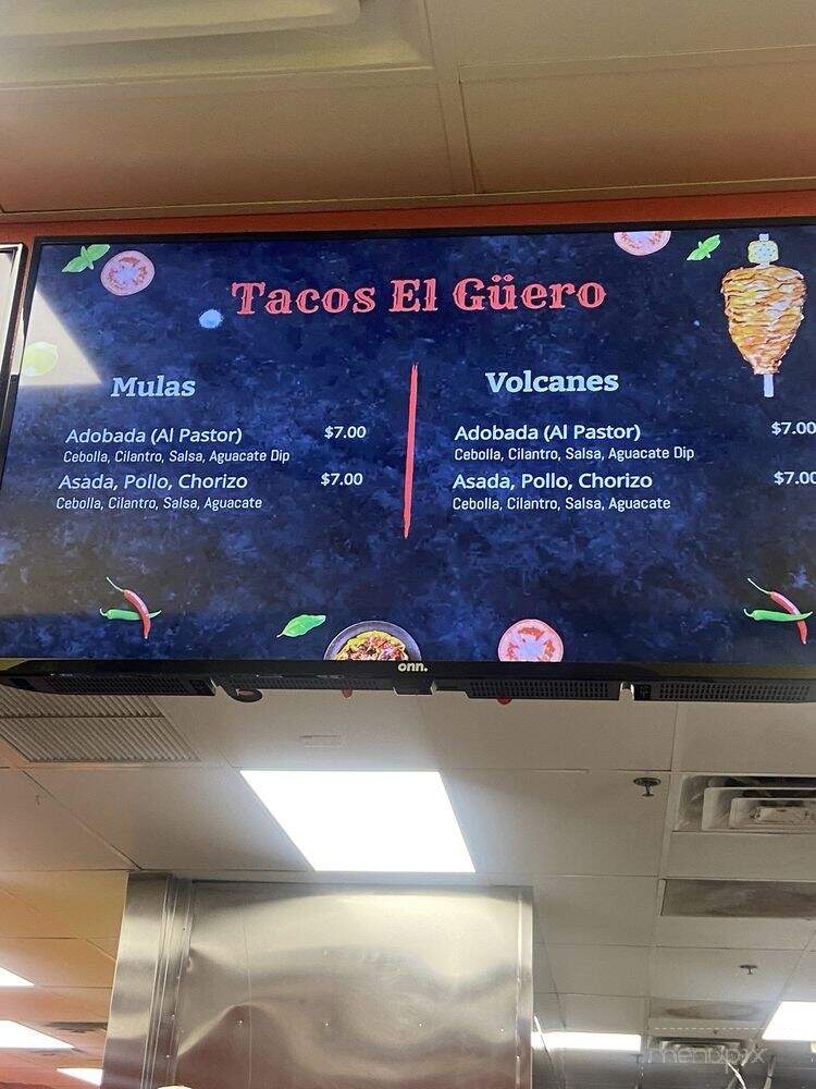 Tacos El Guero - Las Vegas, NV menu_pic