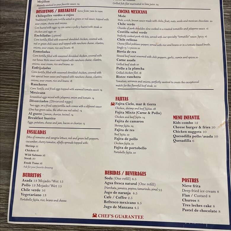 Islitas Mariscos & Bar - Merced, CA menu_pic