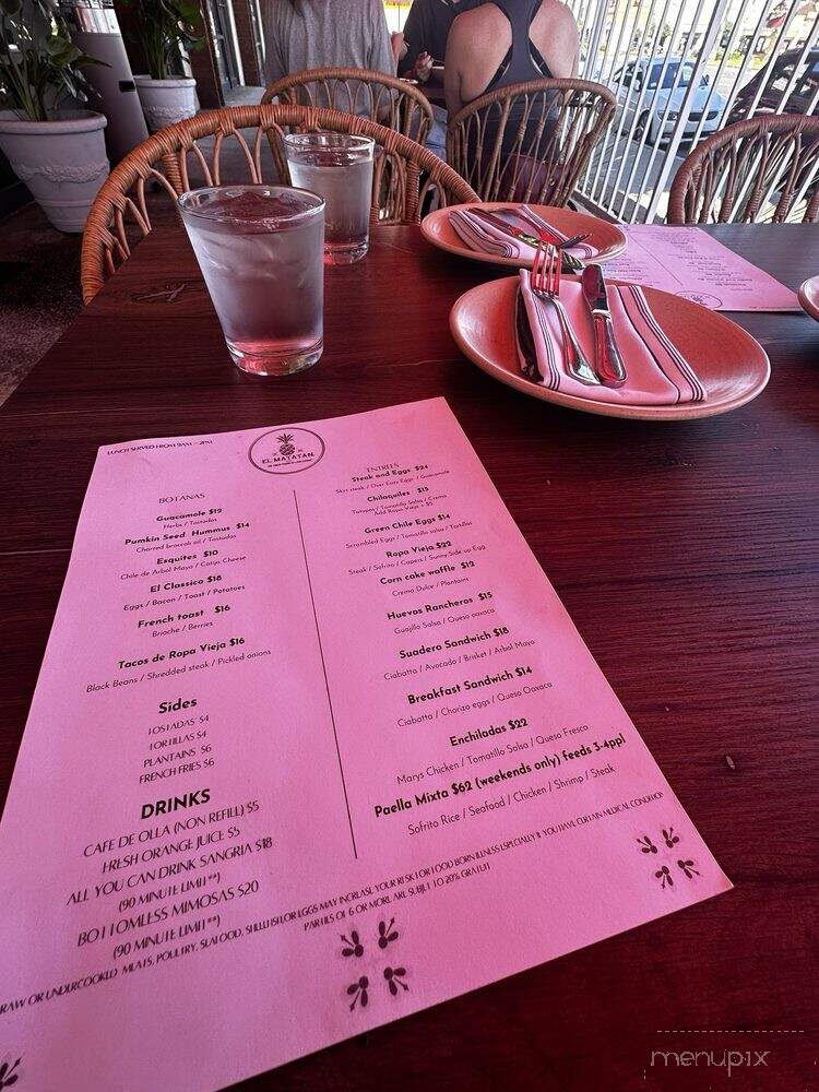 El Matatan the Finest Fusion Of Latin Cuisine - Orange, CA menu_pic
