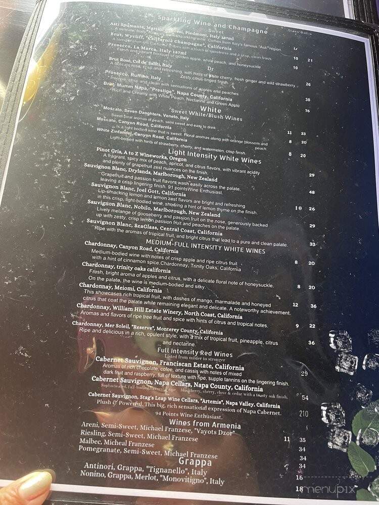Seabridge Restaurant & Bar - Oxnard, CA menu_pic