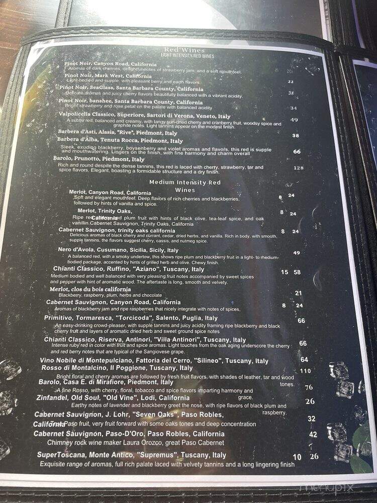 Seabridge Restaurant & Bar - Oxnard, CA menu_pic