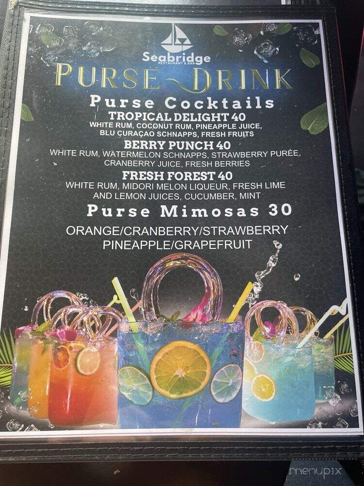 Seabridge Restaurant & Bar - Oxnard, CA menu_pic