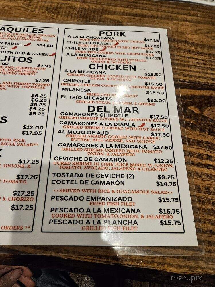 Taqueria Mi Casita - Martinez, GA menu_pic
