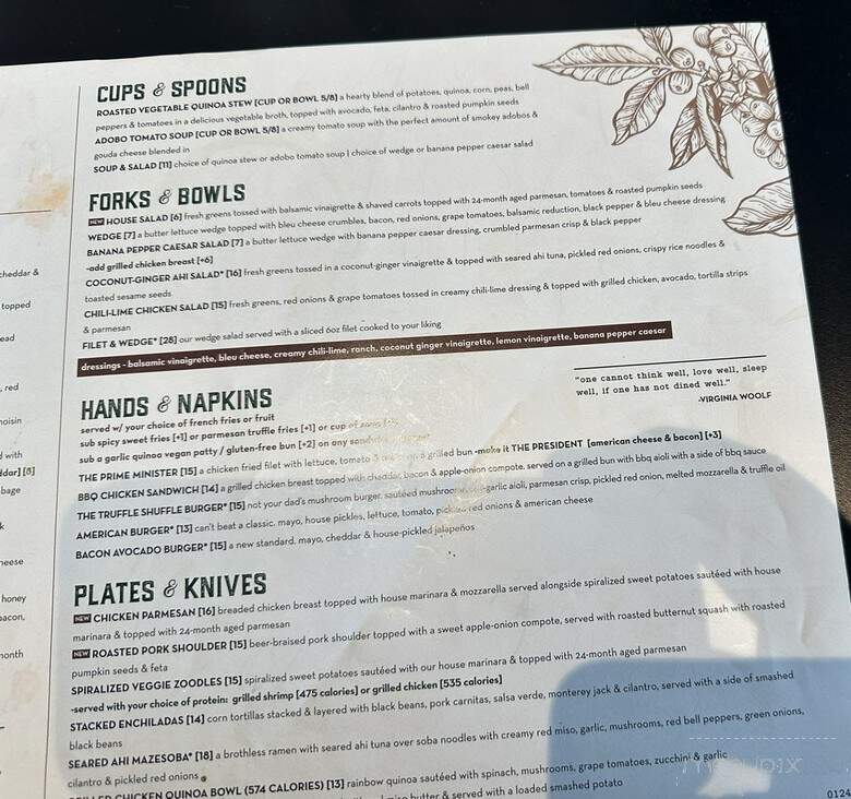 The Winston - Edmond, OK menu_pic