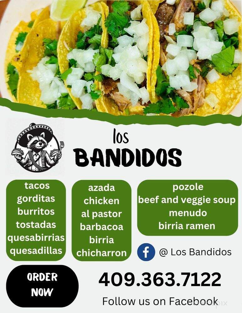 Los Bandidos - Nederland, TX menu_pic