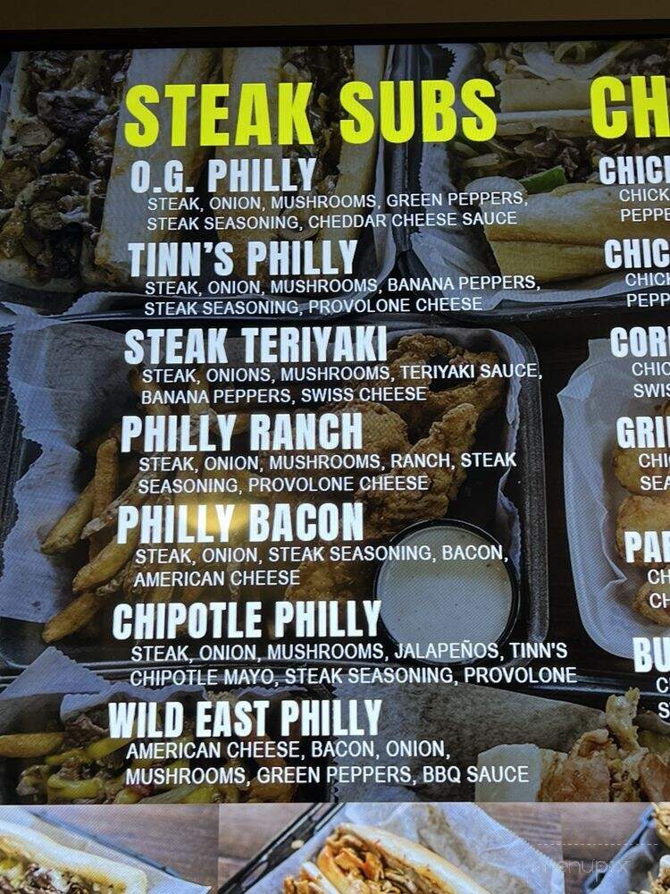 Tinn's Grilled Philly Steak Subs - Rochester, MN menu_pic