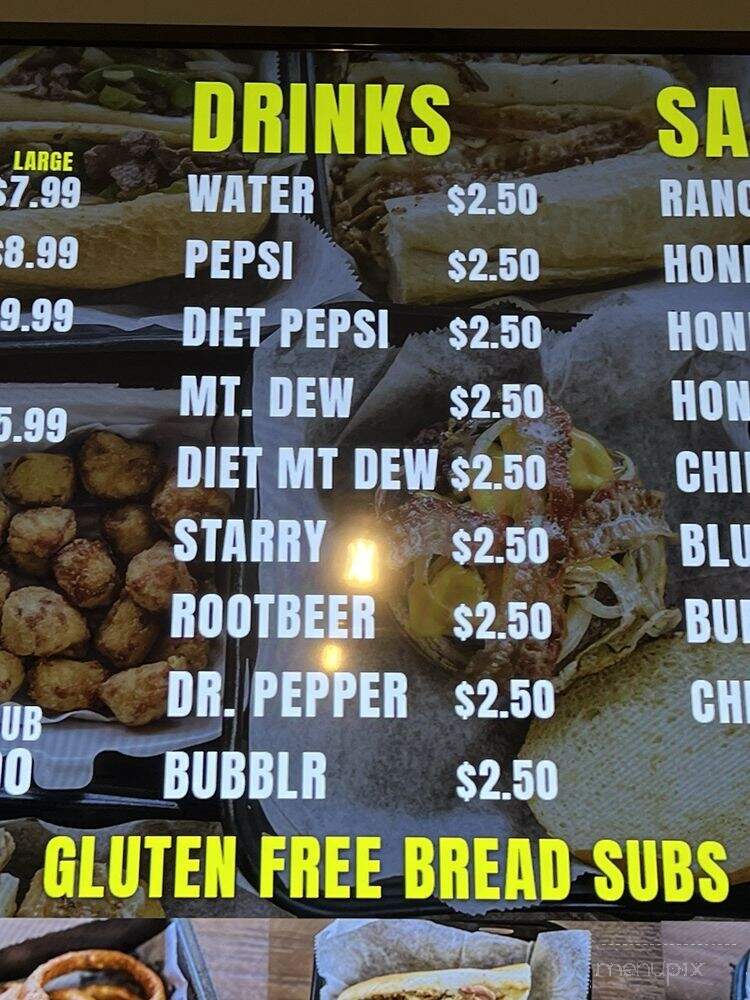 Tinn's Grilled Philly Steak Subs - Rochester, MN menu_pic