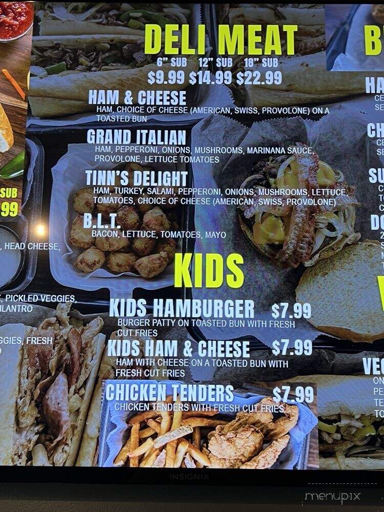 Tinn's Grilled Philly Steak Subs - Rochester, MN menu_pic