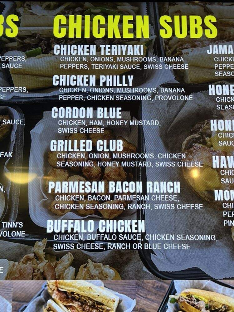 Tinn's Grilled Philly Steak Subs - Rochester, MN menu_pic