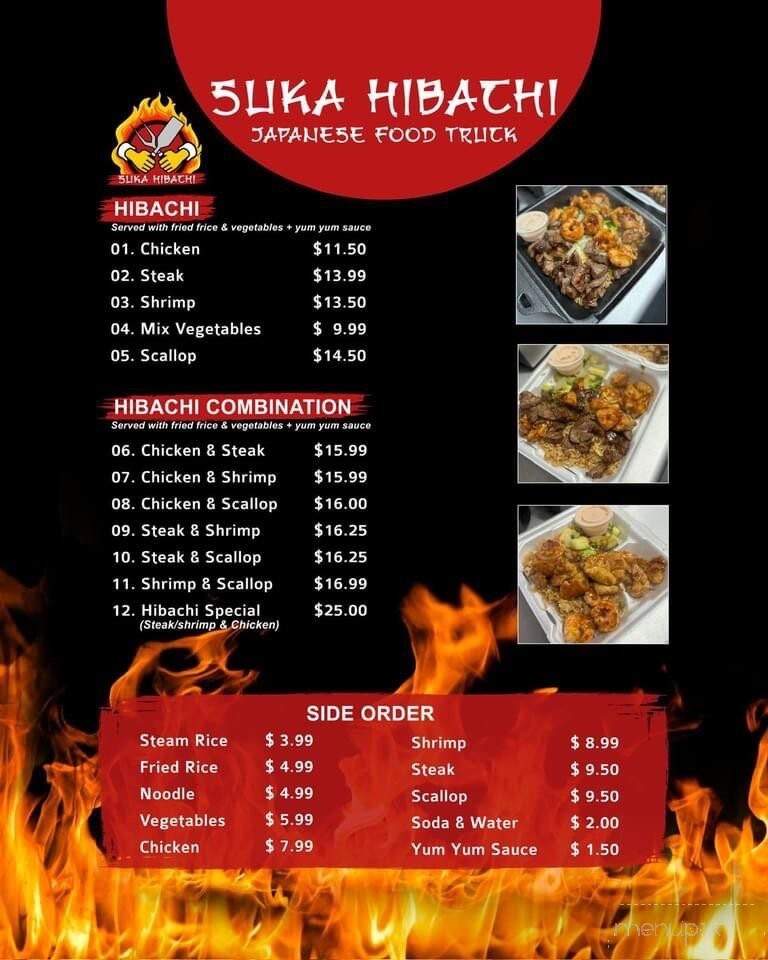 Suka Hibachi - Gillette, WY menu_pic