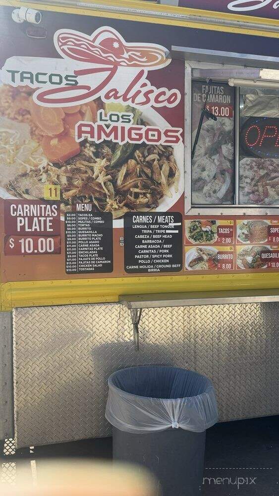 Tacos Jalisco Los Amigos - Midwest City, OK menu_pic