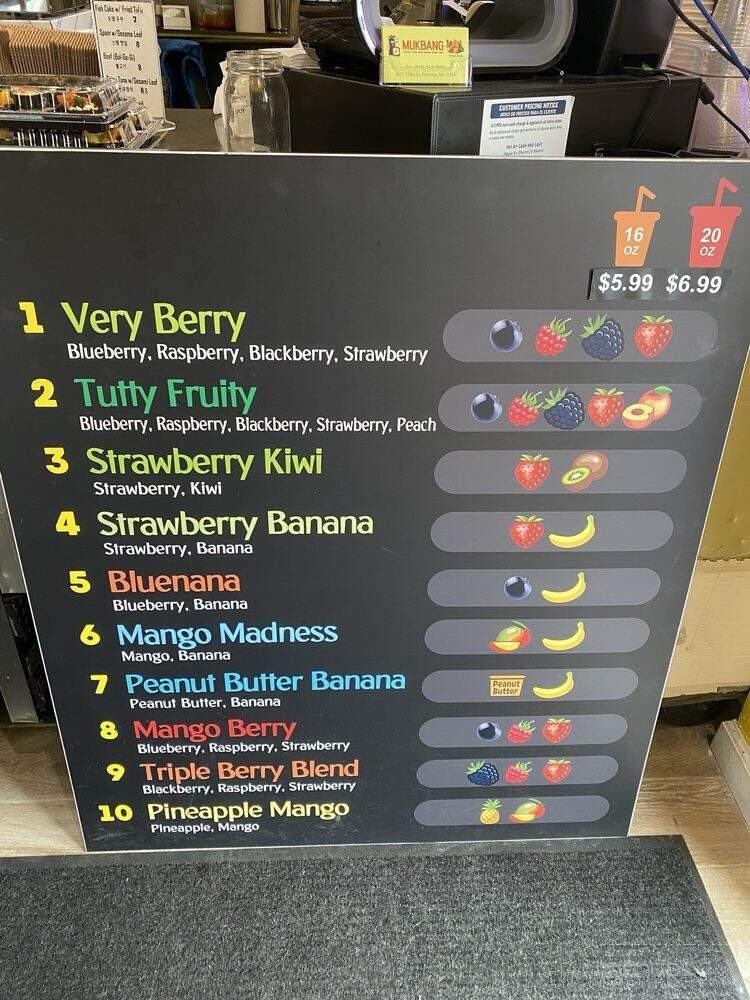 Mukbang - Flushing, NY menu_pic