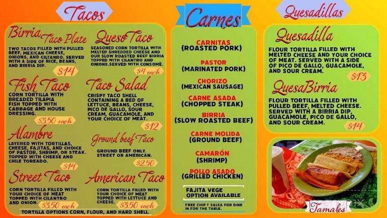 Adelita's Taqueria - Princeton, MN menu_pic