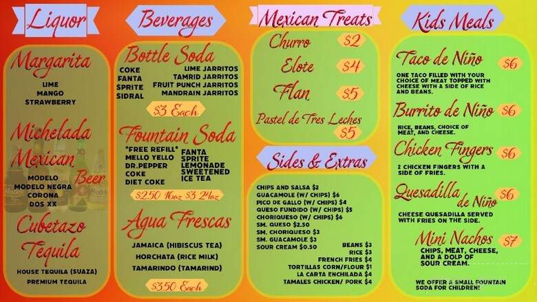 Adelita's Taqueria - Princeton, MN menu_pic