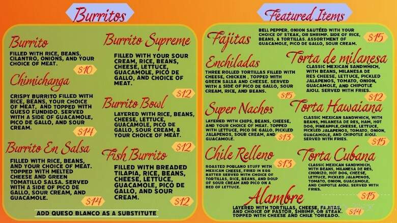 Adelita's Taqueria - Princeton, MN menu_pic