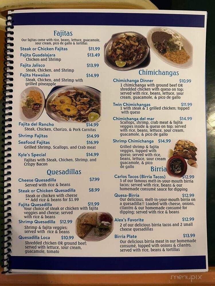 Carlos's Cantina & Grill - Paragould, AR menu_pic
