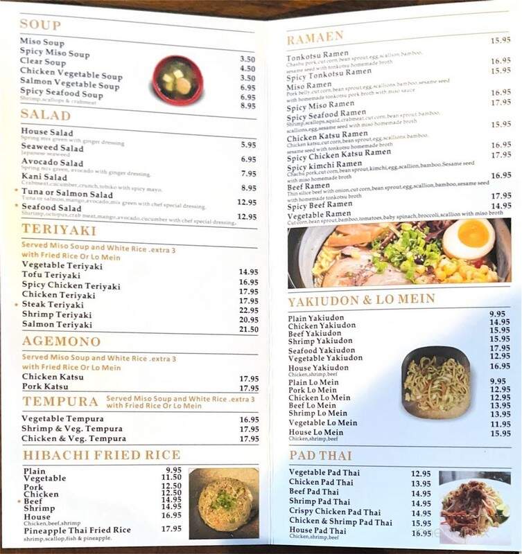 Malis Japanese Sushi & Ramen - Raynham, MA menu_pic