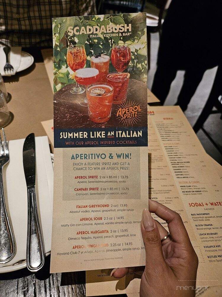 Scaddabush - Whitby, ON menu_pic