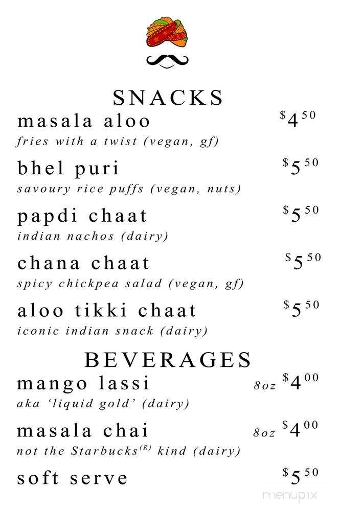 Spice Waala - Seattle, WA menu_pic