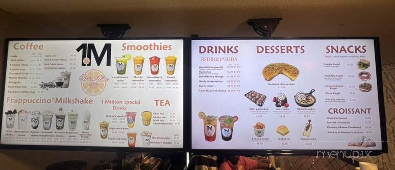 One Million Cafe - Seattle, WA menu_pic