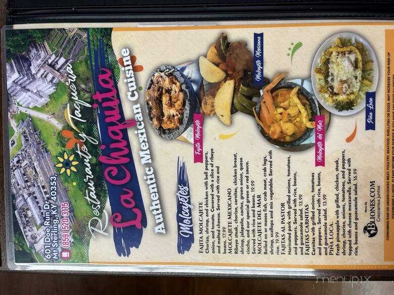 Tienda La Chiquita - Mount Sterling, KY menu_pic