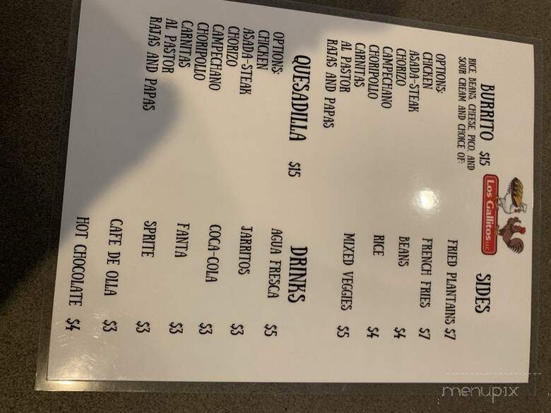 Los Gallitos Taqueria - Homestead, PA menu_pic