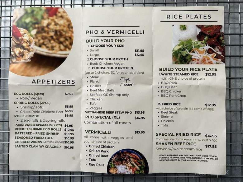 Oh My Pho - Oceanside, CA menu_pic
