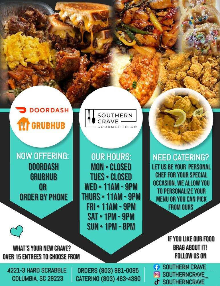 Southern Crave - Columbia, SC menu_pic