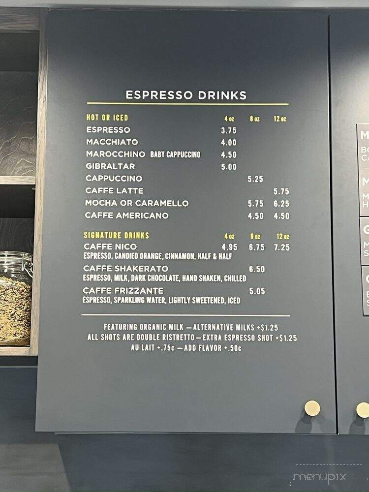 Caffe Luxxe - Manhattan Beach, CA menu_pic