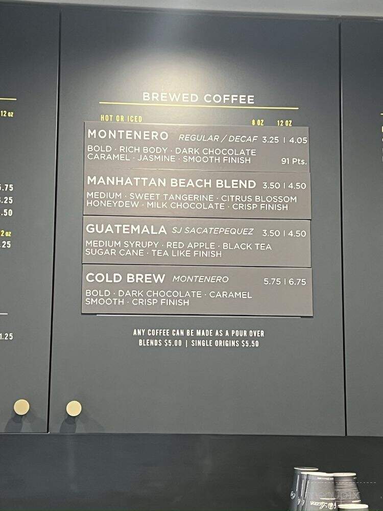 Caffe Luxxe - Manhattan Beach, CA menu_pic