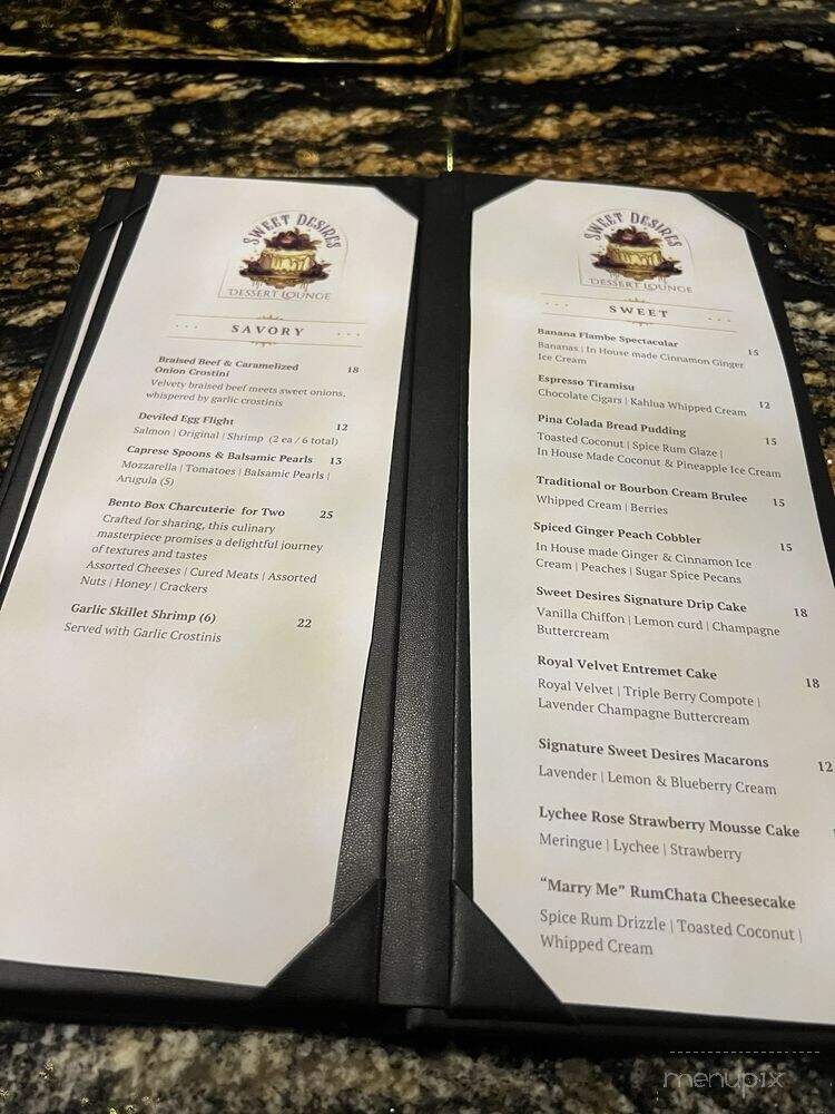Sweet Desires Espresso Bar & Bakery - Vero Beach, FL menu_pic