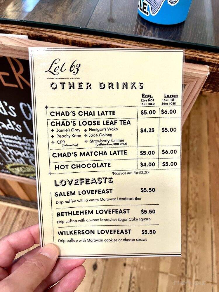Lot 63 - Winston-Salem, NC menu_pic